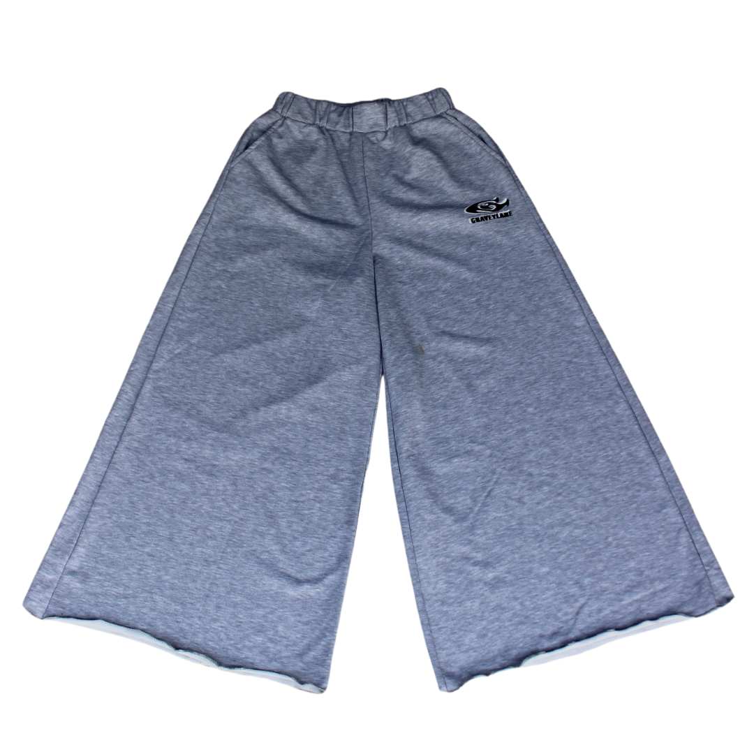Wide Leg Tracksuit pants Grey