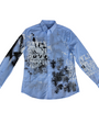 Screen Printed + Graff Collard Shirt