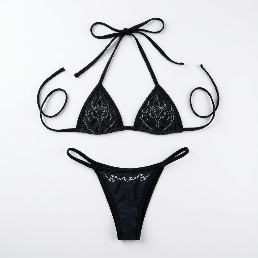 Black GRVLN bikini Top