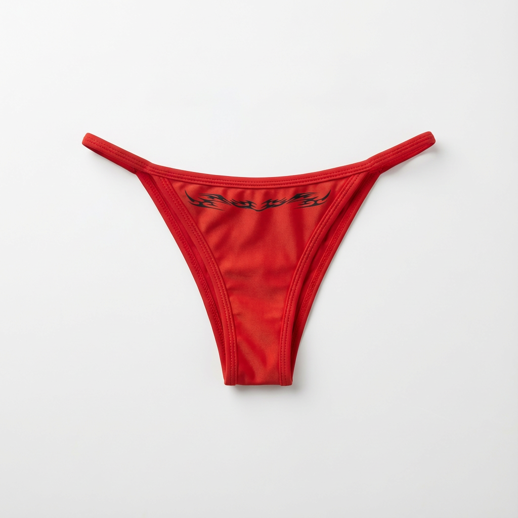 Red GRVLN bikini Bottom