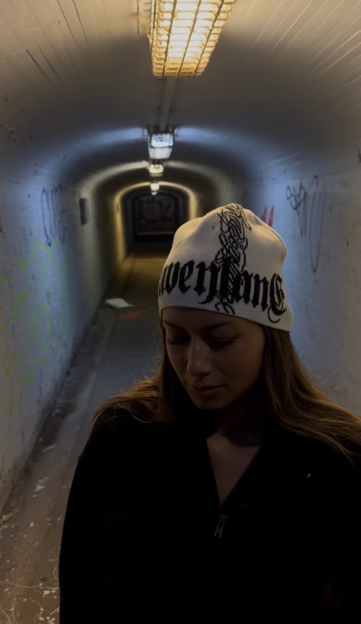 'SCRIPT' BEANIE - [REVERSIBLE]