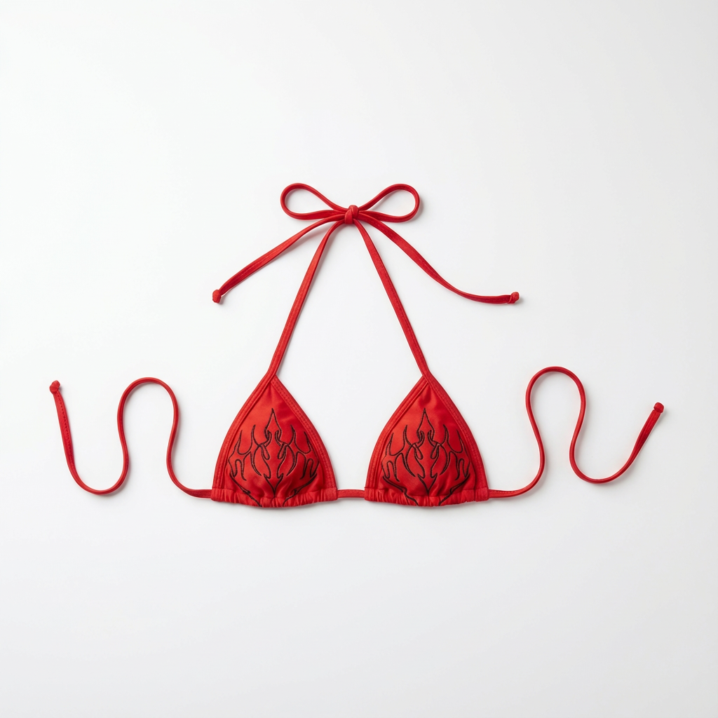 Red GRVLN Bikini Top