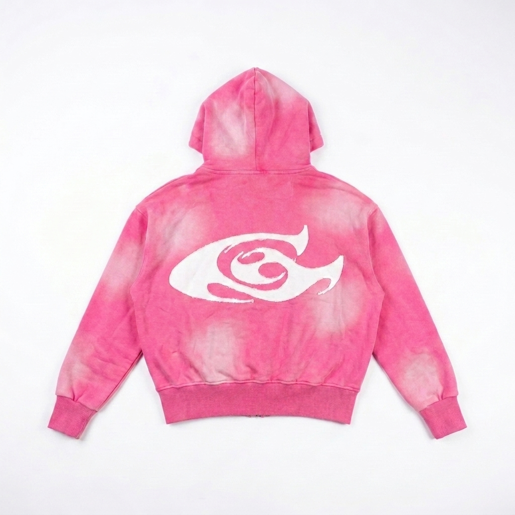 PINK 'GVL' ZIP-HOOD [PRE-ORDER]